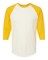 TULTEX® Fine Jersey Raglan Crewneck Three Quarter Sleeve T-Shirt